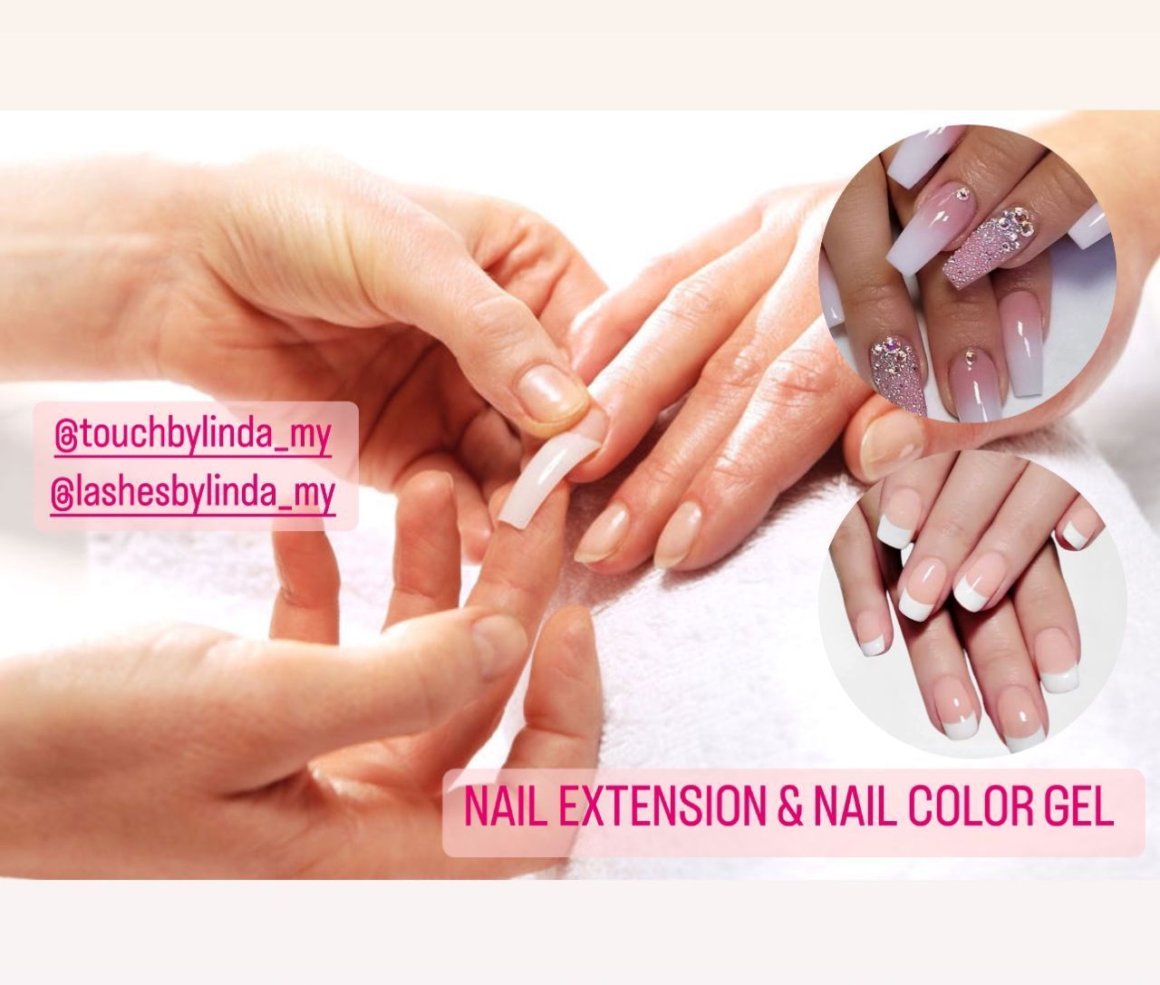 Nail Gel + Nail Extension + Nails Art