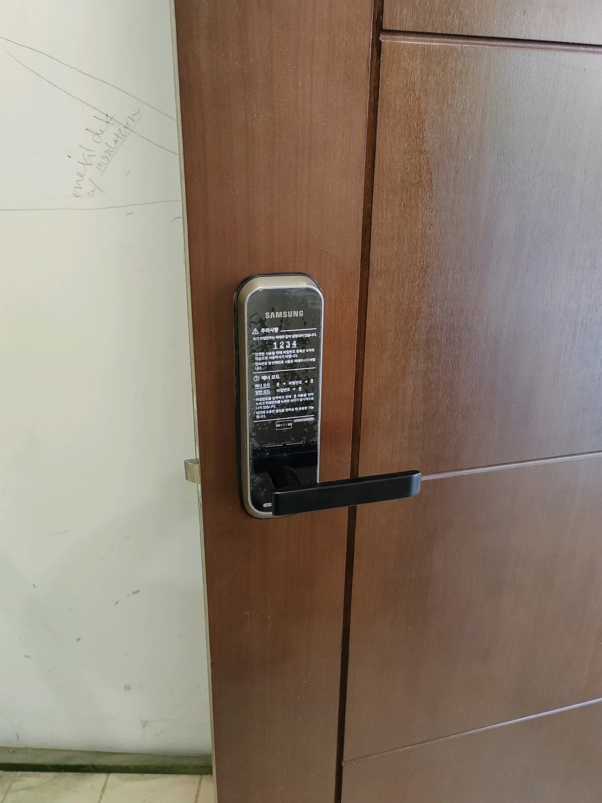 Samsung smart lock installation