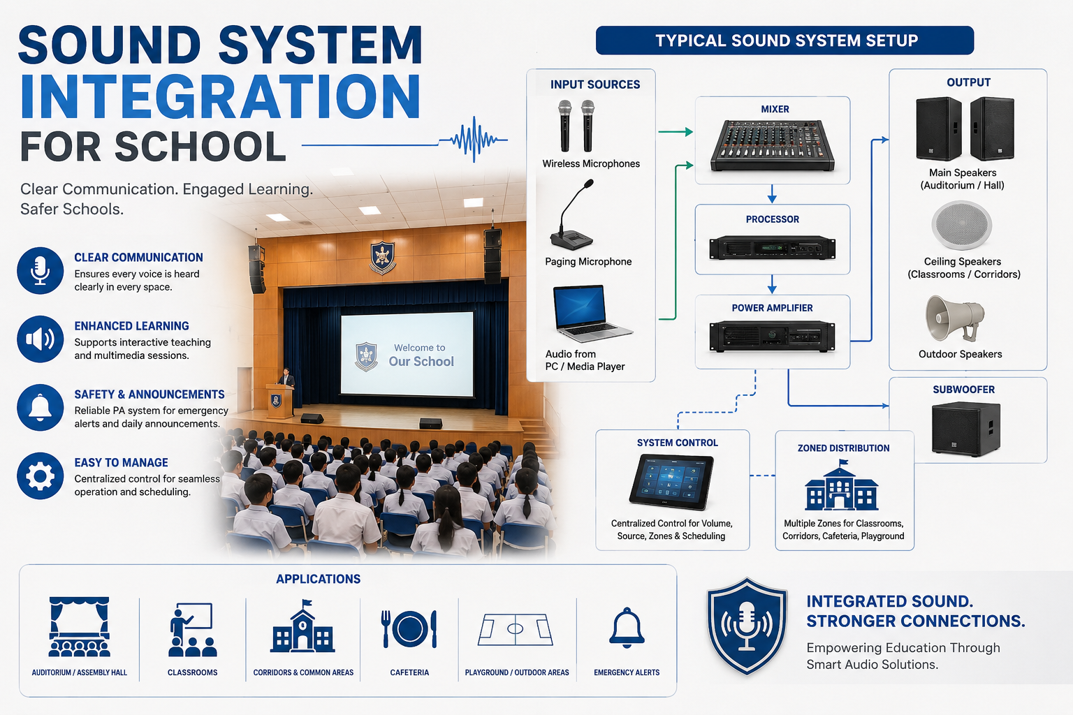 Sound System Integration for School