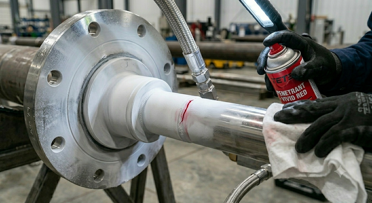 Dye-Penetrant Inspection (DPI) for Thermowells & Sensor Components