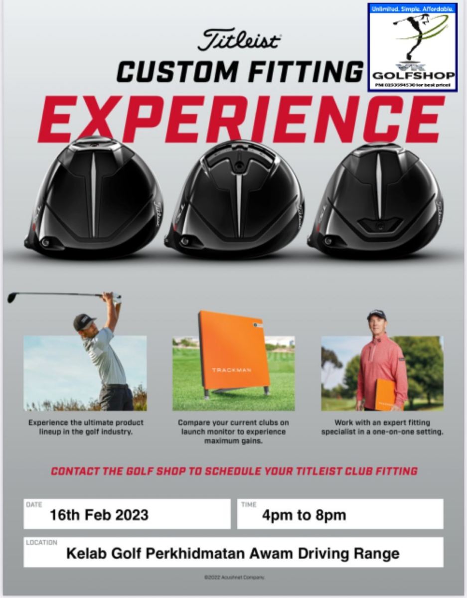 These FEB 16th 2023 , VKGolf with the Golf Pro Titleist Acushnet TEAM will be having a Titleist Product Demo The Biggest Ever at One Go at Our Driving Range at KGPA from 4 Pm to 8 PM. 

Simply Be There, Bring all Your Golf Kakis from Disana Disini, There 