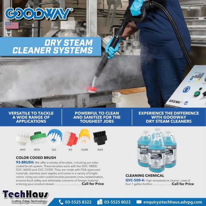 Goodway Dry Steam Cleaner Systems