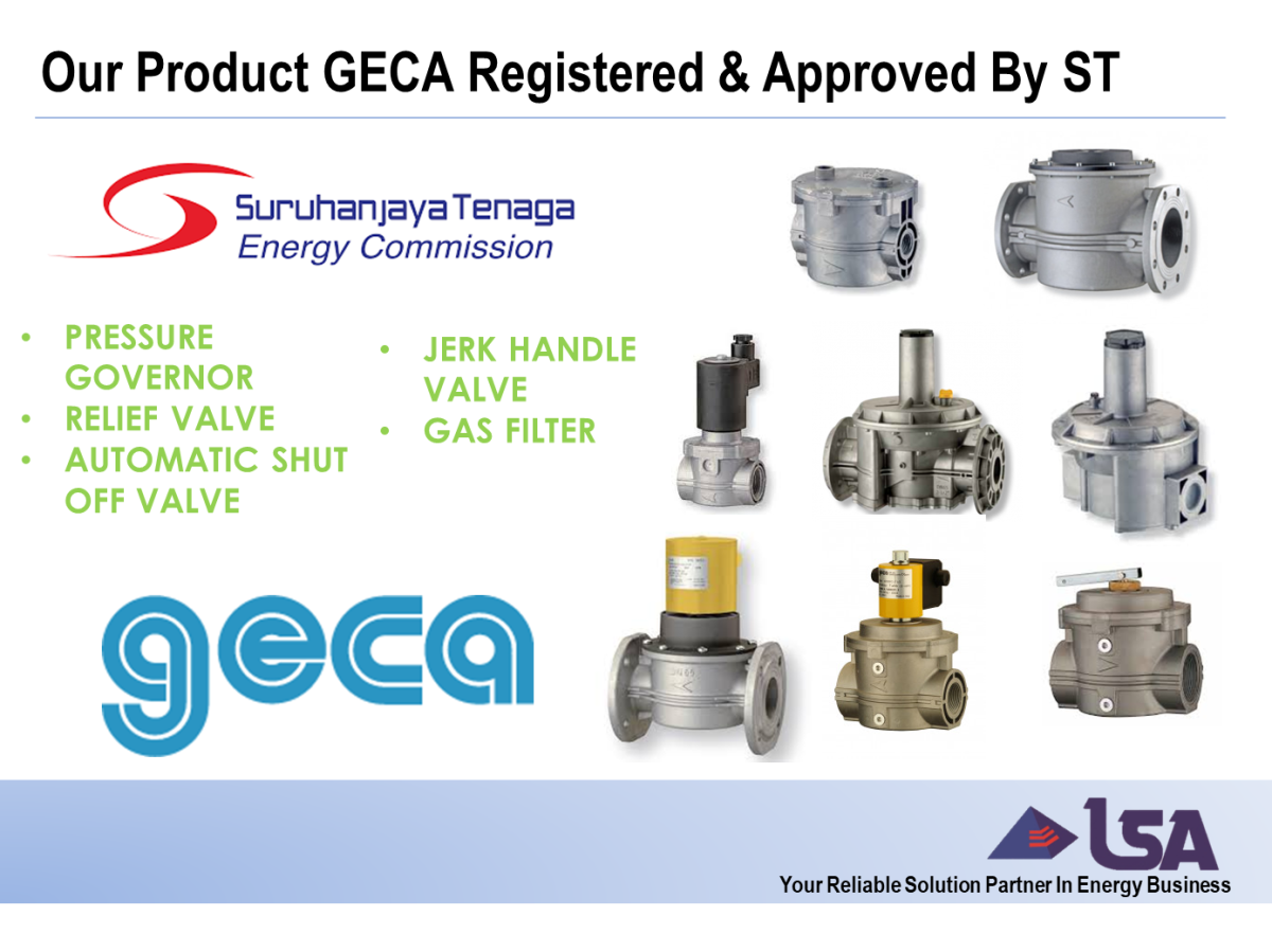 Our Product Geca From Italy Now Registered and Approved By Energy Commission (Suruhanjaya Tenaga)