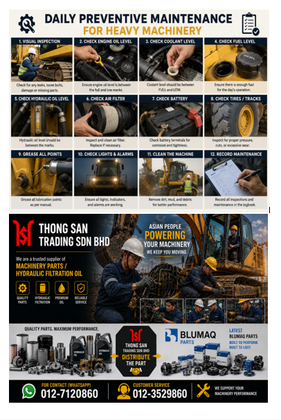 #DailyPreventiveMaintenance #HeavyMachinery #MachineMaintenance #PreventiveMaintenance #HeavyEquipme