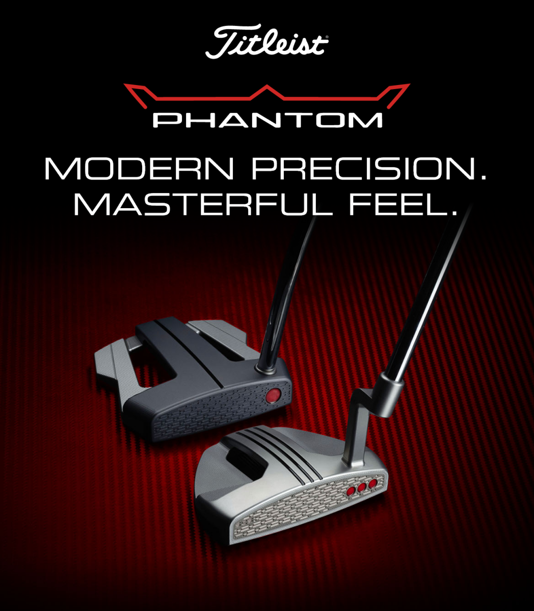 Scotty Cameron Phantom 3.2 A compact, mid-mallet shape with emphasized alignment.