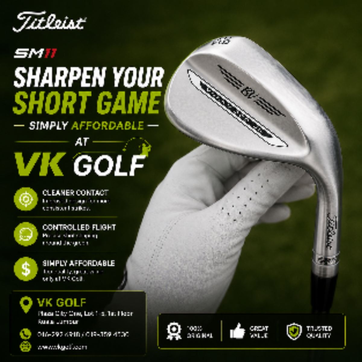 Titleist Vokey SM11 Wedges unrivalled in Performance!