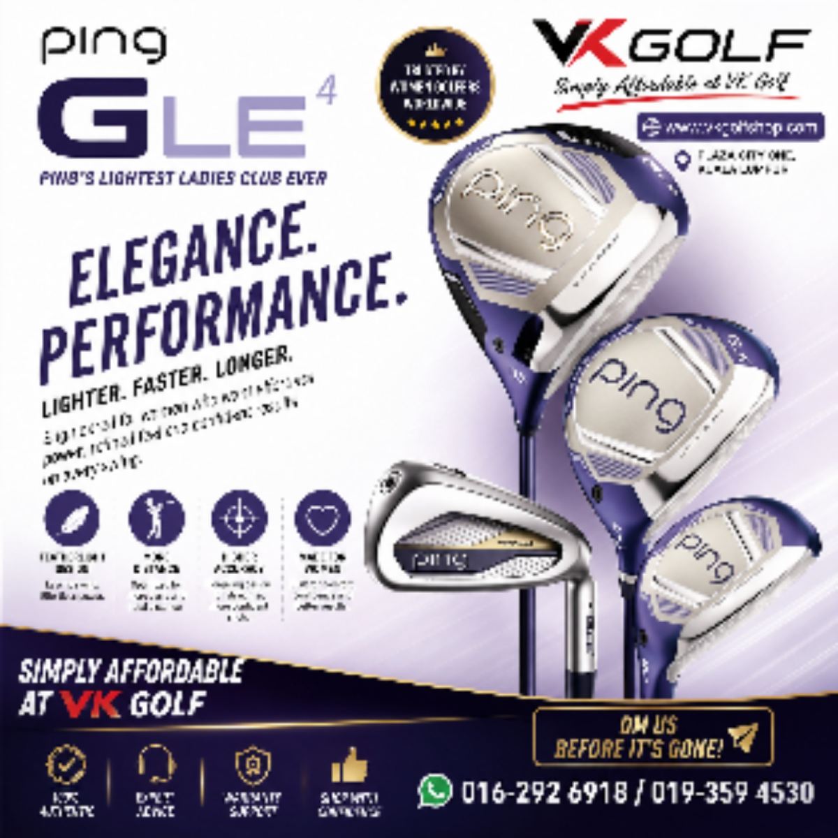 2026 Ping Gle4 Womens Hottest Seller unveiled at VKGolf