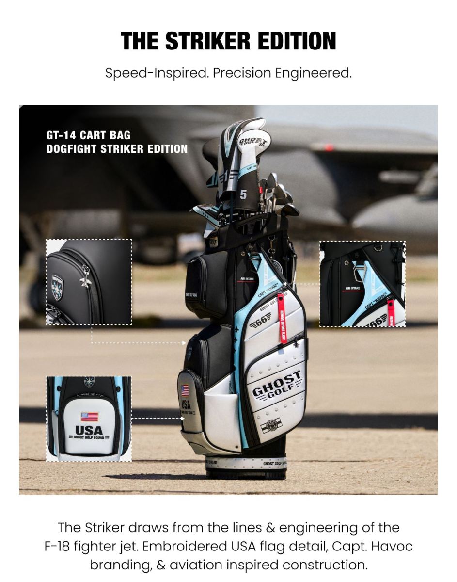 STRIKER EDITION GHOST GOLF CART BAG IN STOCK NOW!