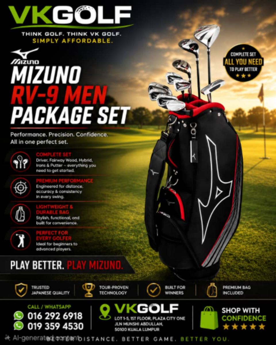 Restock Promo on Mizuno RV9 Mens Complete Set