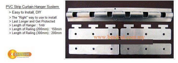 PVC Strip Curtain Hanger System