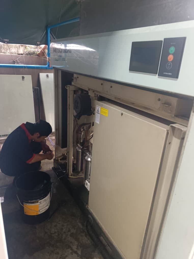 Service Mitsui Seiki Oil Free Water Lubricated Inverter Type Air Compressor