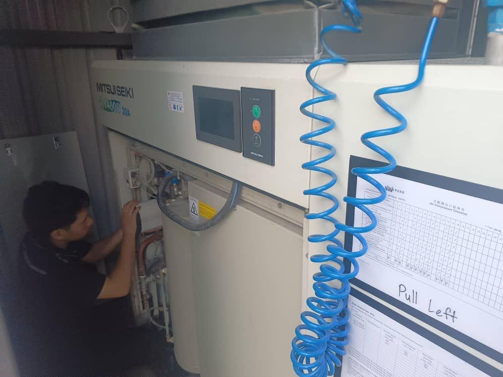 Service Mitsui Seiki Oil Free Air Compressor