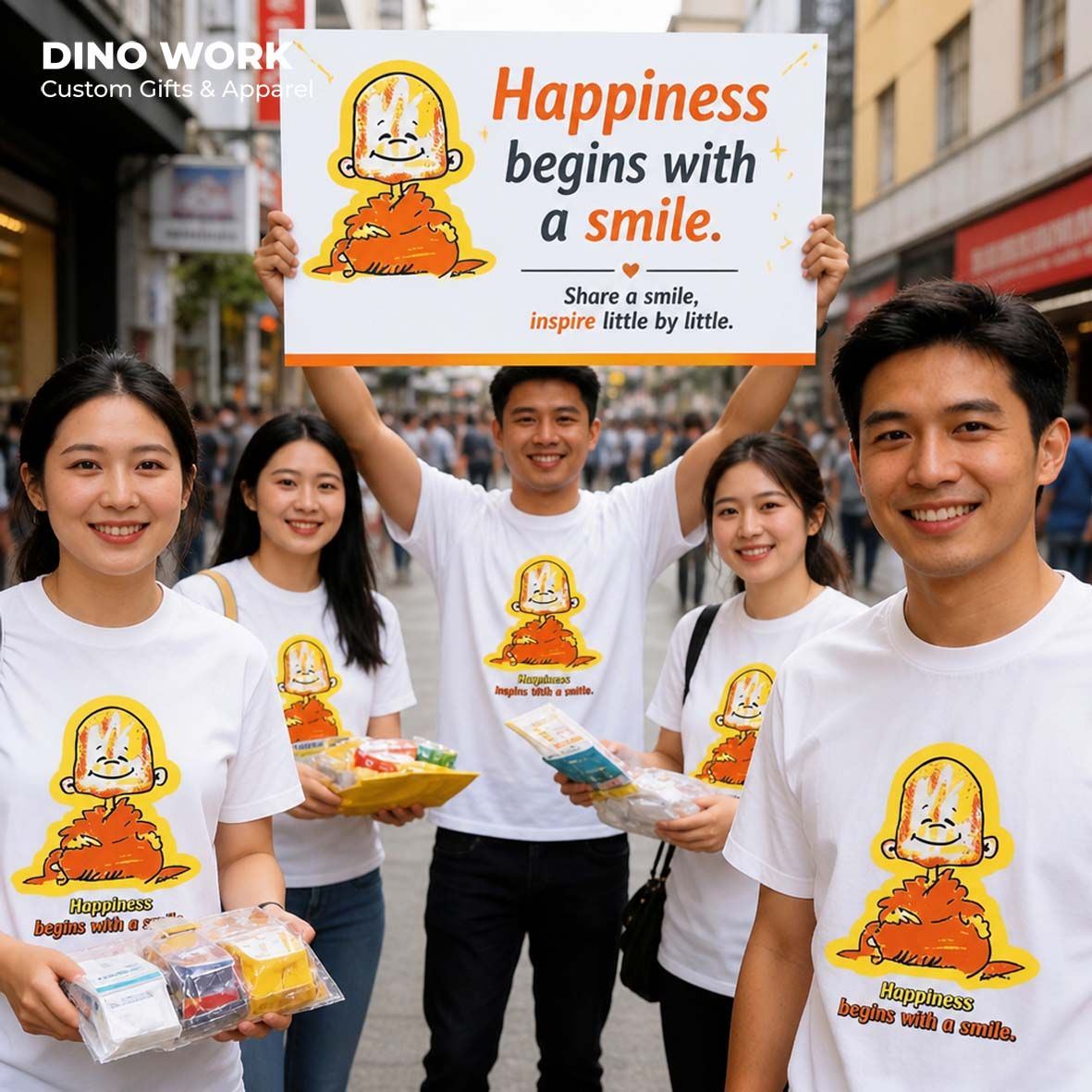 Custom Team T-Shirts That Spread Positivity