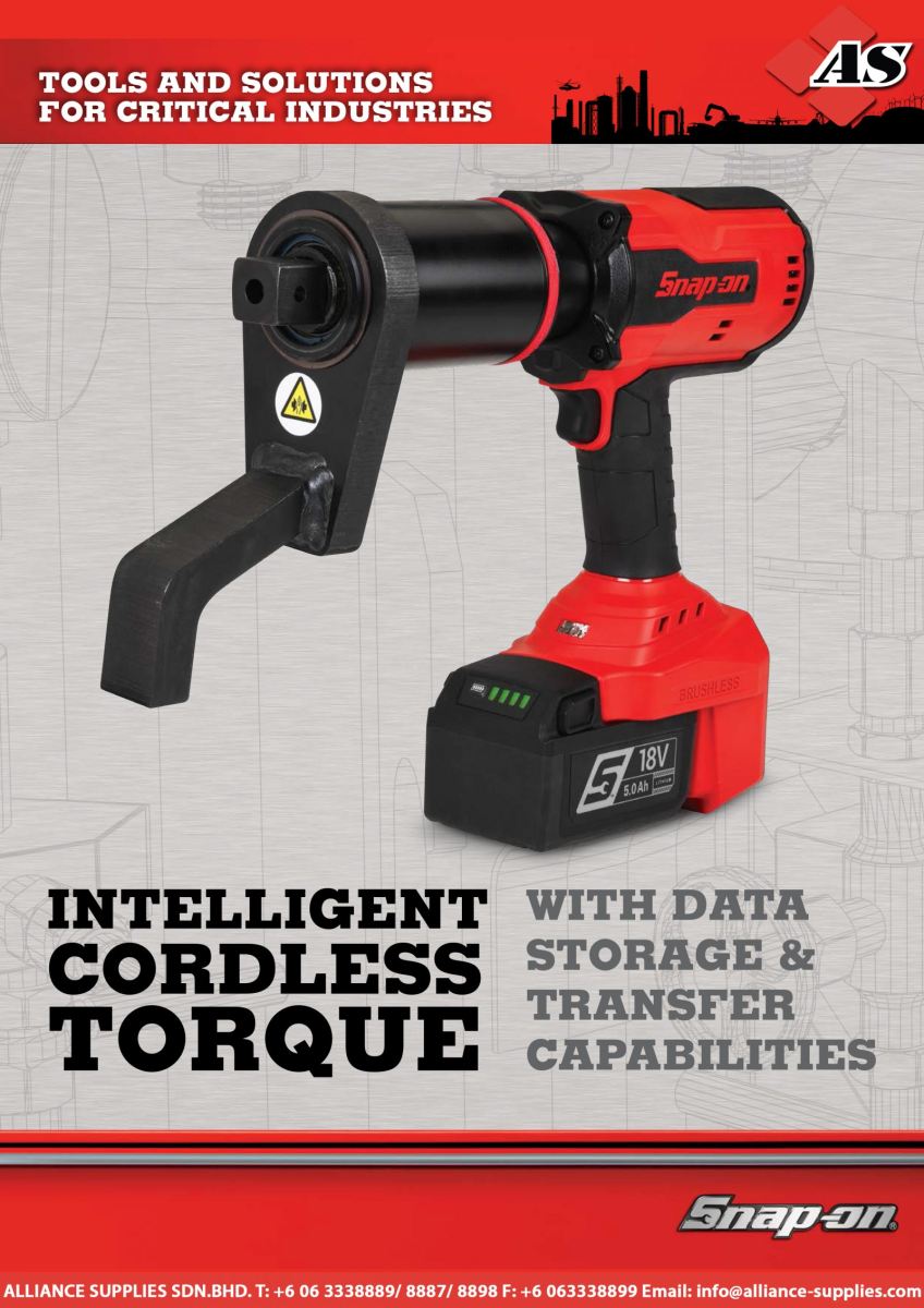 SNAP-ON Intelligent Cordless 1"Drive Torque Multiplier With Data Storage & Transfer Capabilities (Heavy Duty)