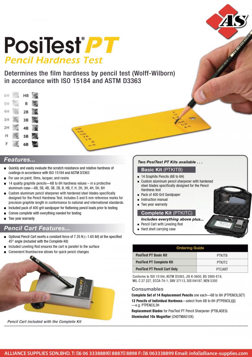 DEFELSKO PosiTest® PT Pencil Hardness Test
