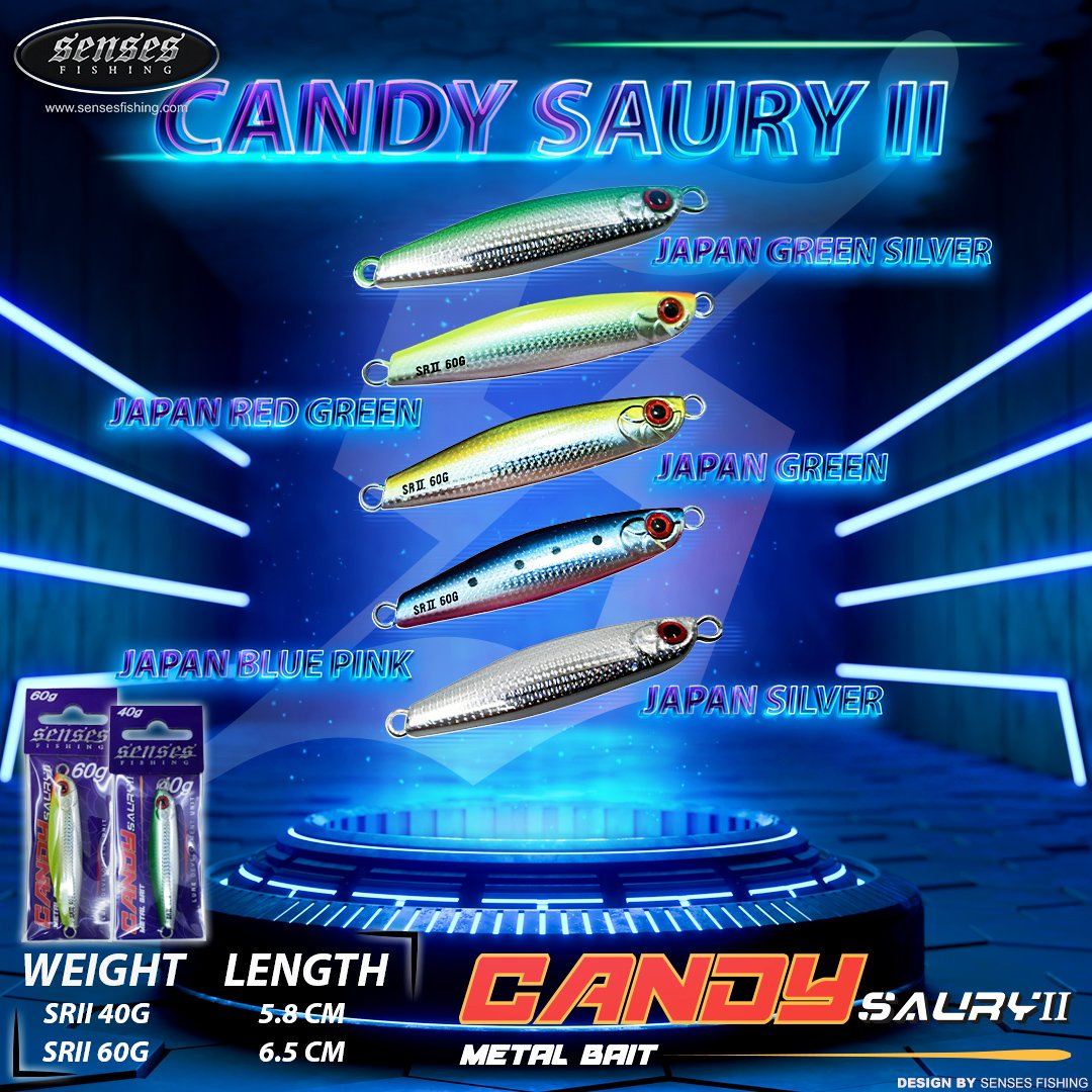 CANDY METAL BAIT - SAURY II NEW COLOR