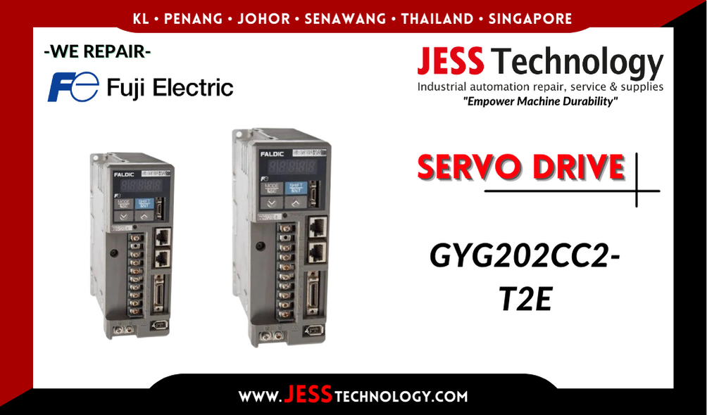 Repair FUJI ELECTRIC SERVO DRIVE GYG202CC2-T2E Malaysia, Singapore, Indonesia, Thailand