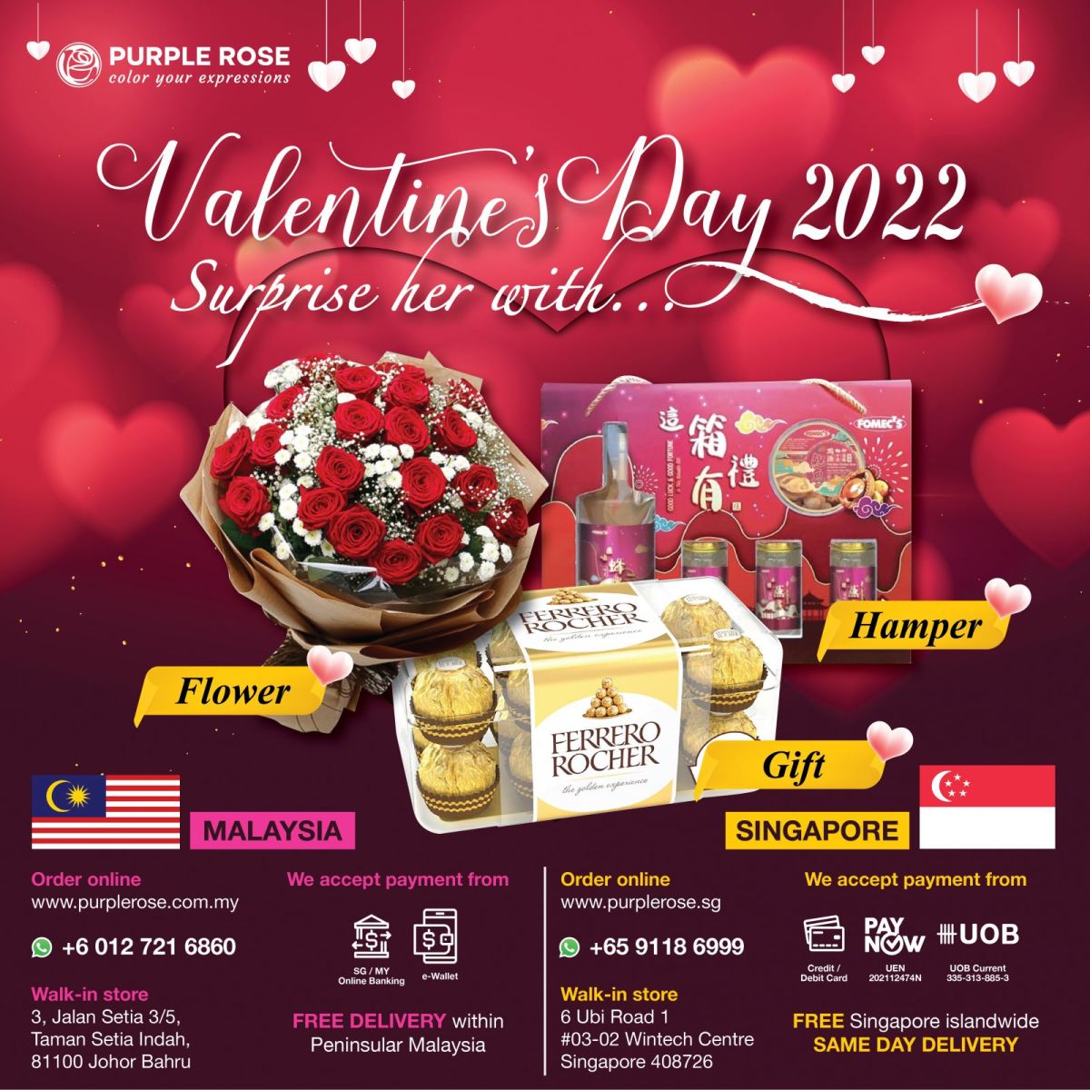 Valentine's Day 2022（Singapore - Johor Bahru）