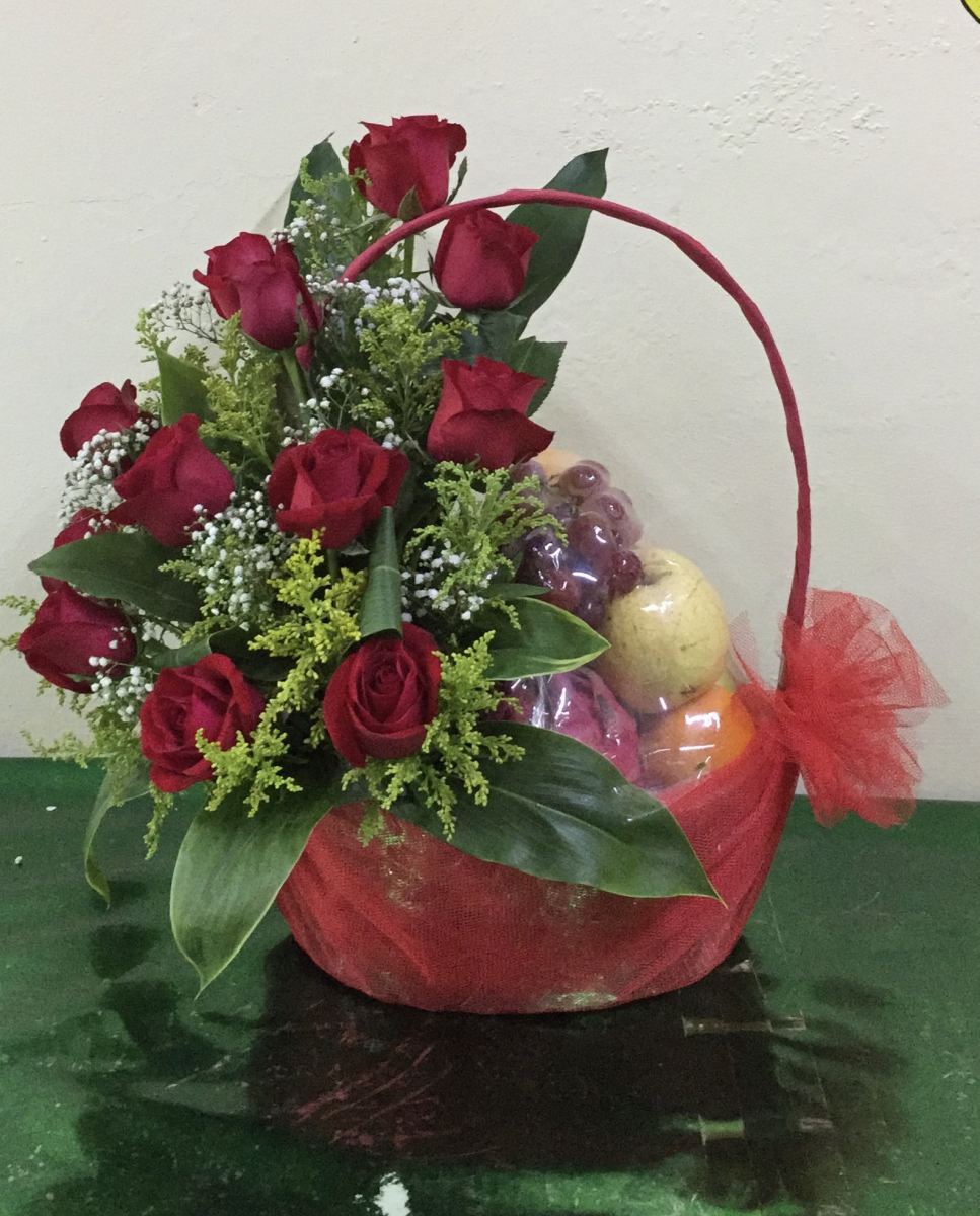 mothers day flowers n fruits basket special