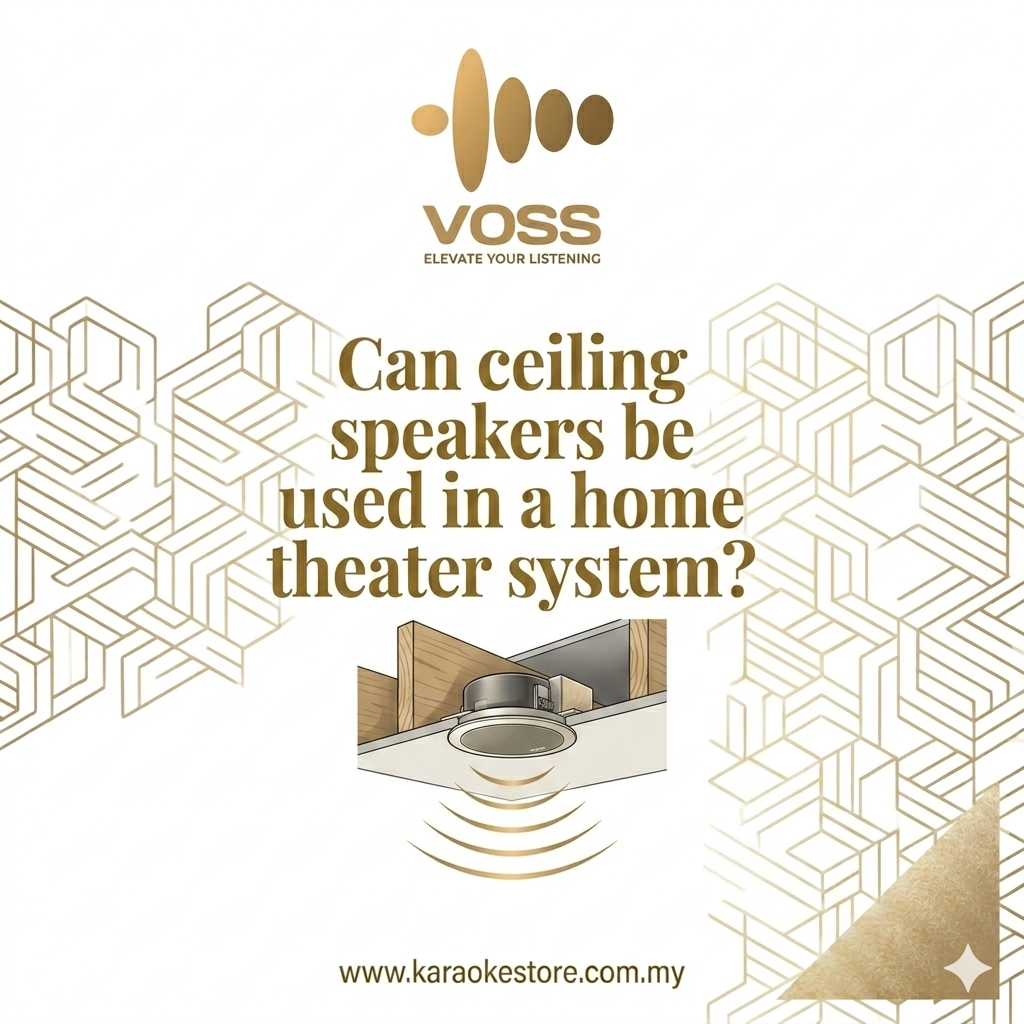 Can ceiling speakers be used in a home theater system?