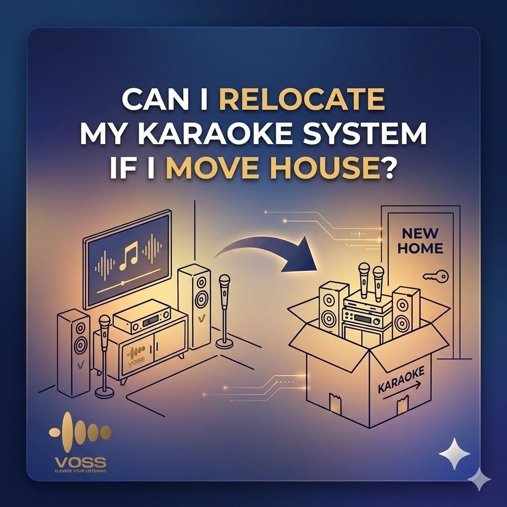 Can I relocate my karaoke system if I move house?