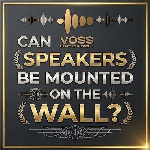 Can karaoke speakers be mounted on the wall?