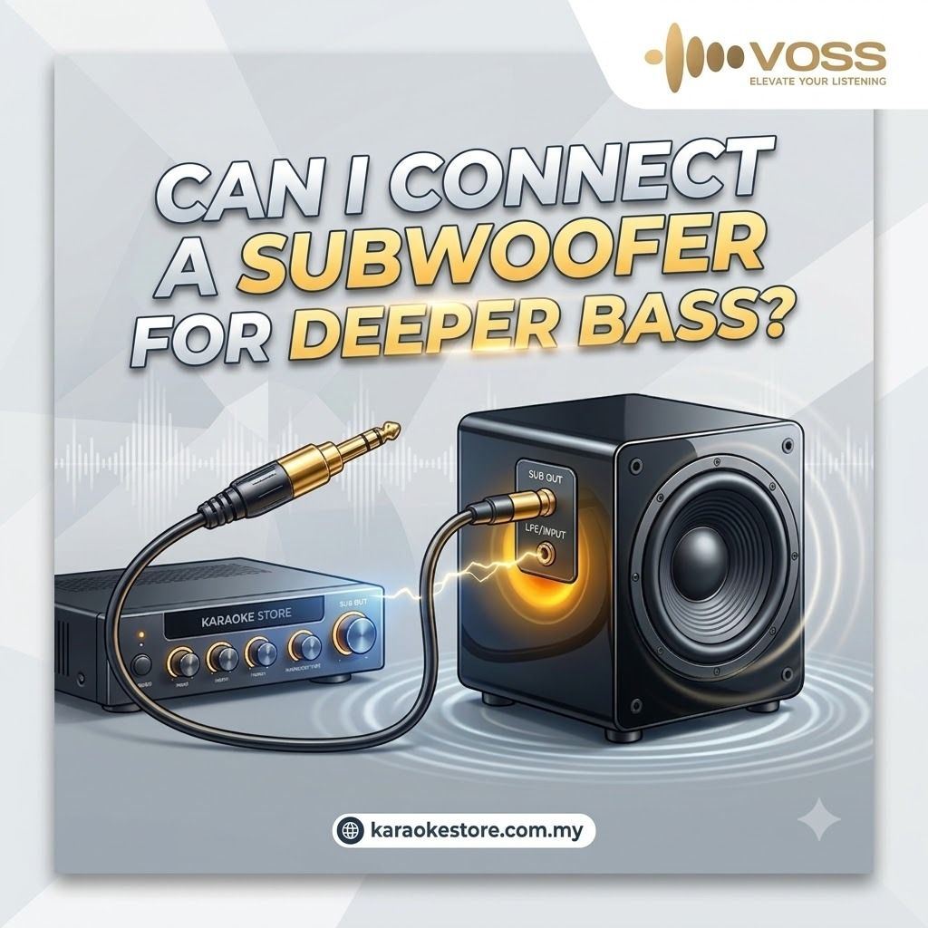 Can I connect a subwoofer for deeper bass?