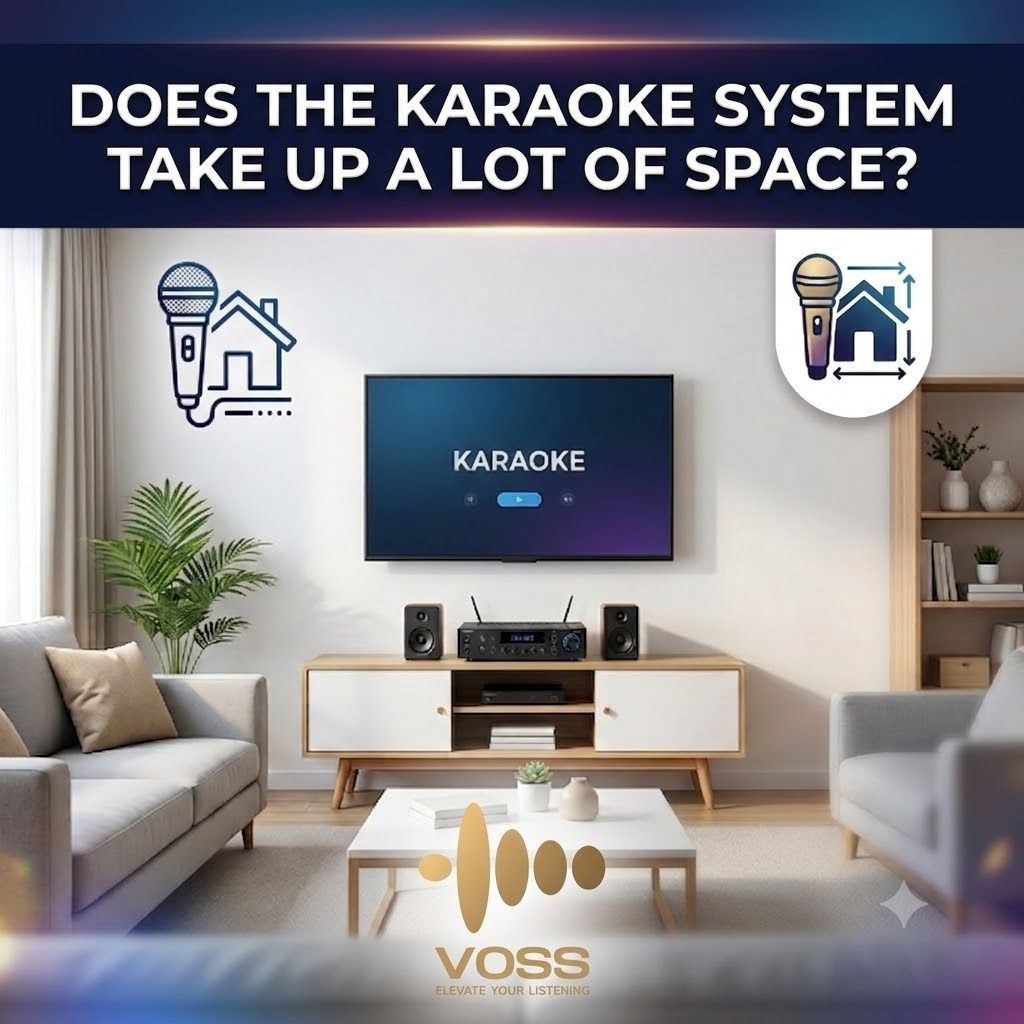Does the karaoke system take up a lot of space?