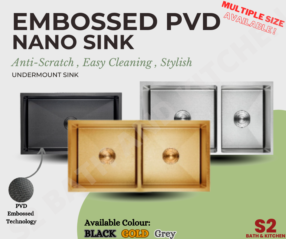 New Product! Embossed PVD Nano Sink