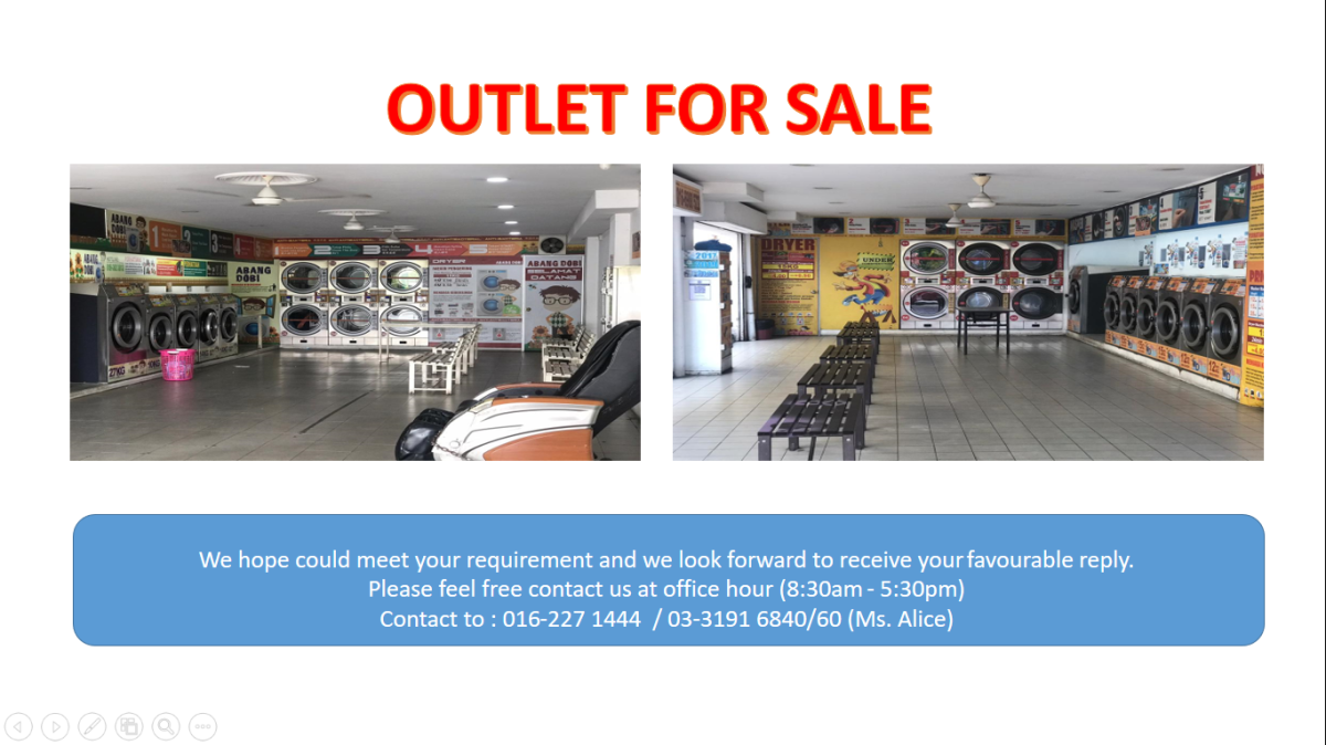 LAUNDRY OUTLET FOR SALES