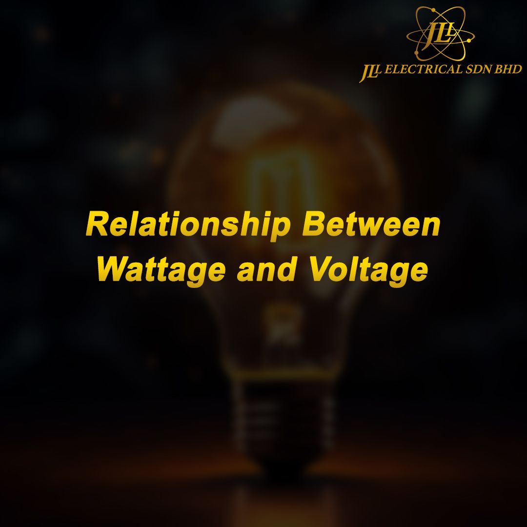 Relationship between wattage and voltage for lighting.