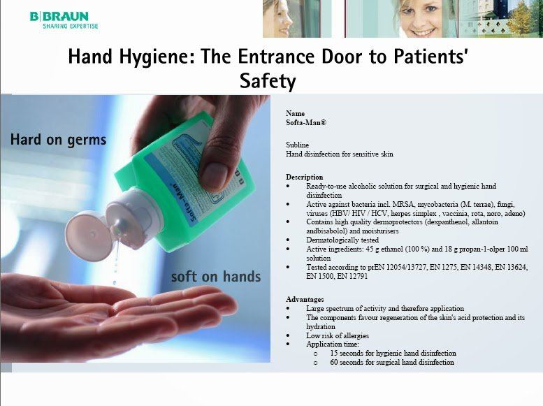 BBraun Softa-Man Hygienic and Surgical Hand Disinfectant 