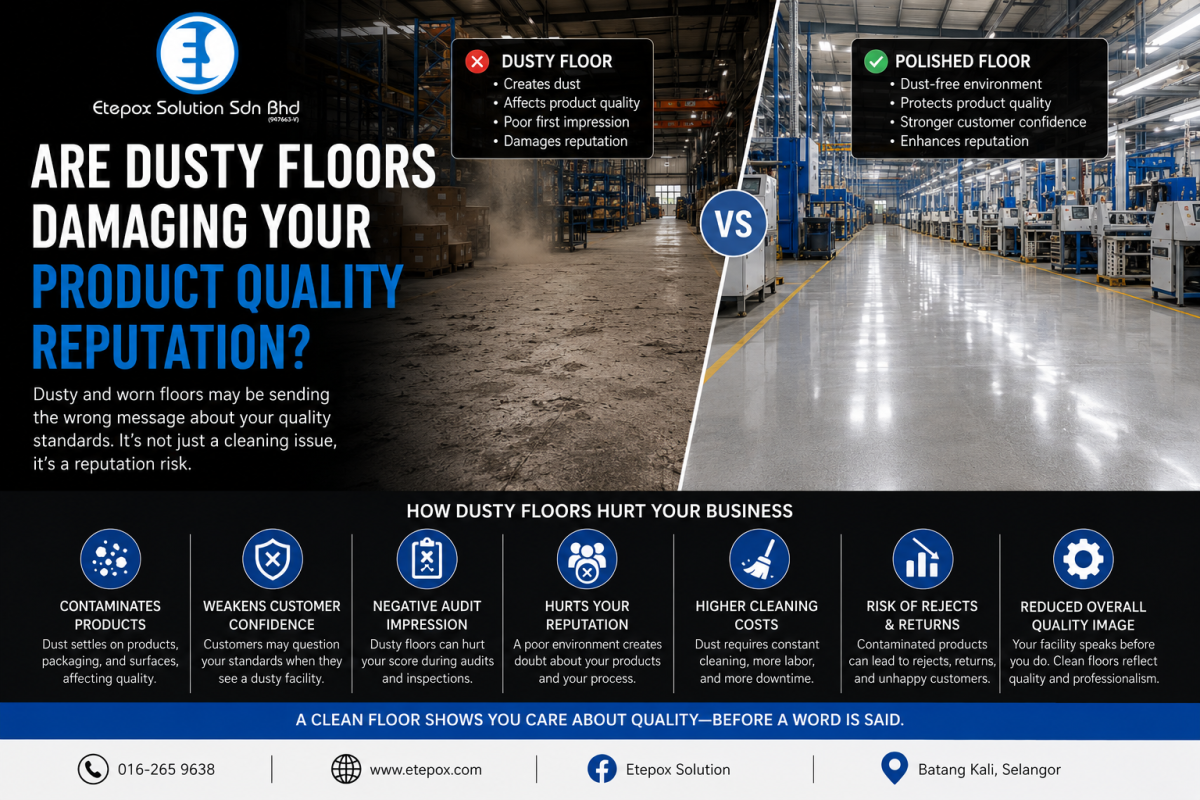 Are Dusty Floors Damaging Your Product Quality Reputation?