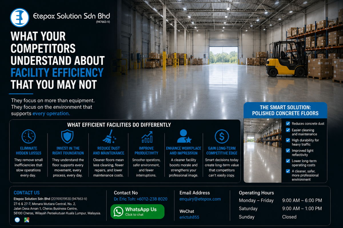 What Your Competitors Understand About Facility Efficiency That You May Not