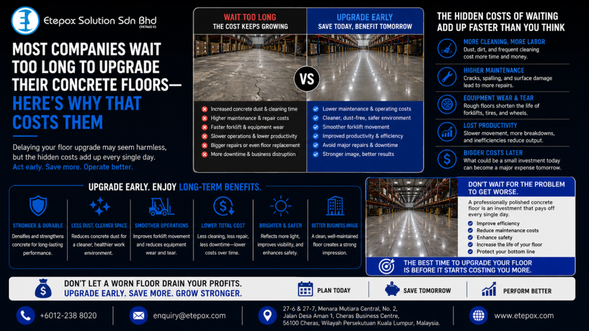 Most Companies Wait Too Long to Upgrade Their Concrete Floors��Here's Why That Costs Them