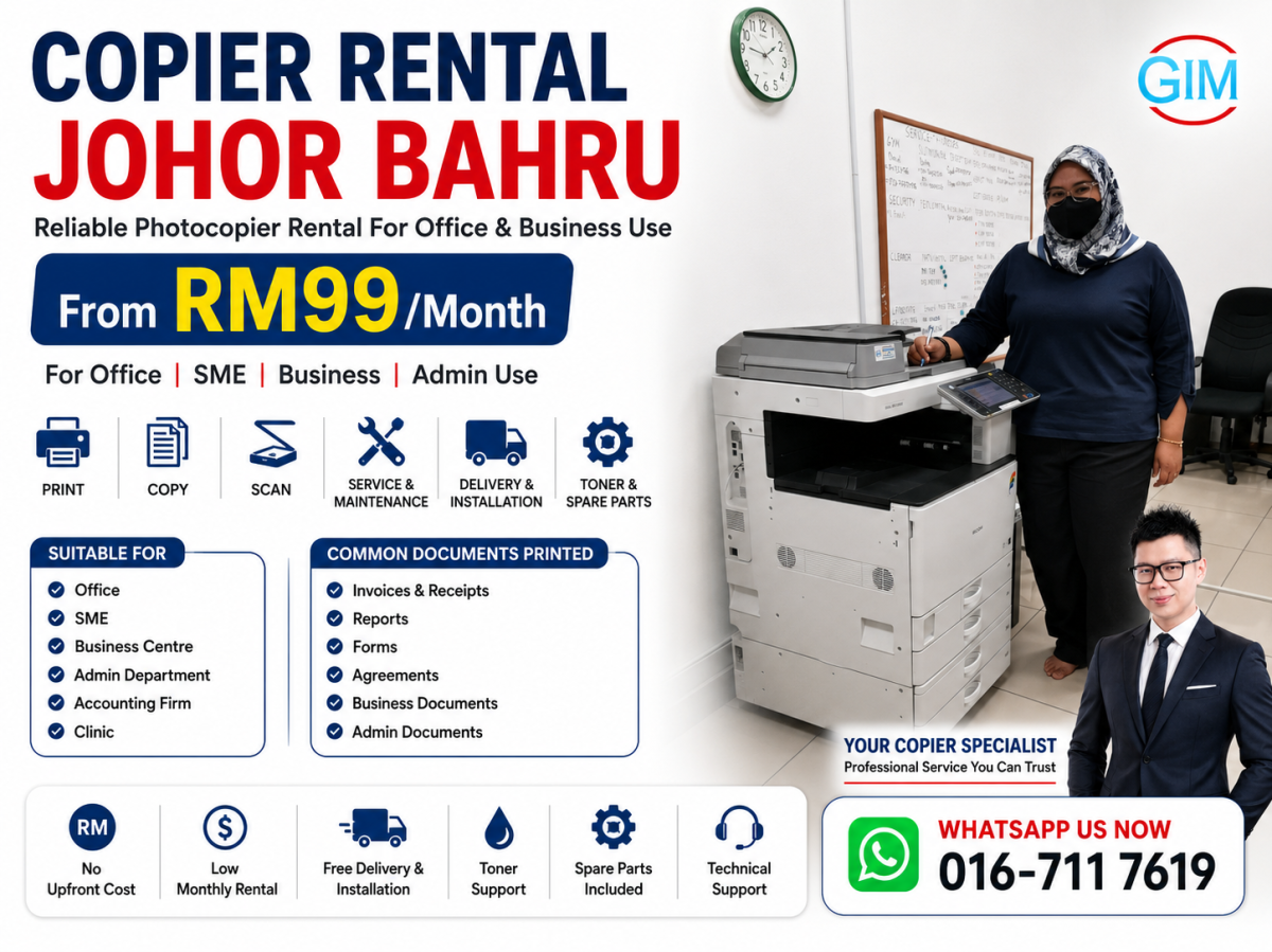 Copier Machine Rental for Factory Client in Batu Pahat | Photocopier Rental Johor
