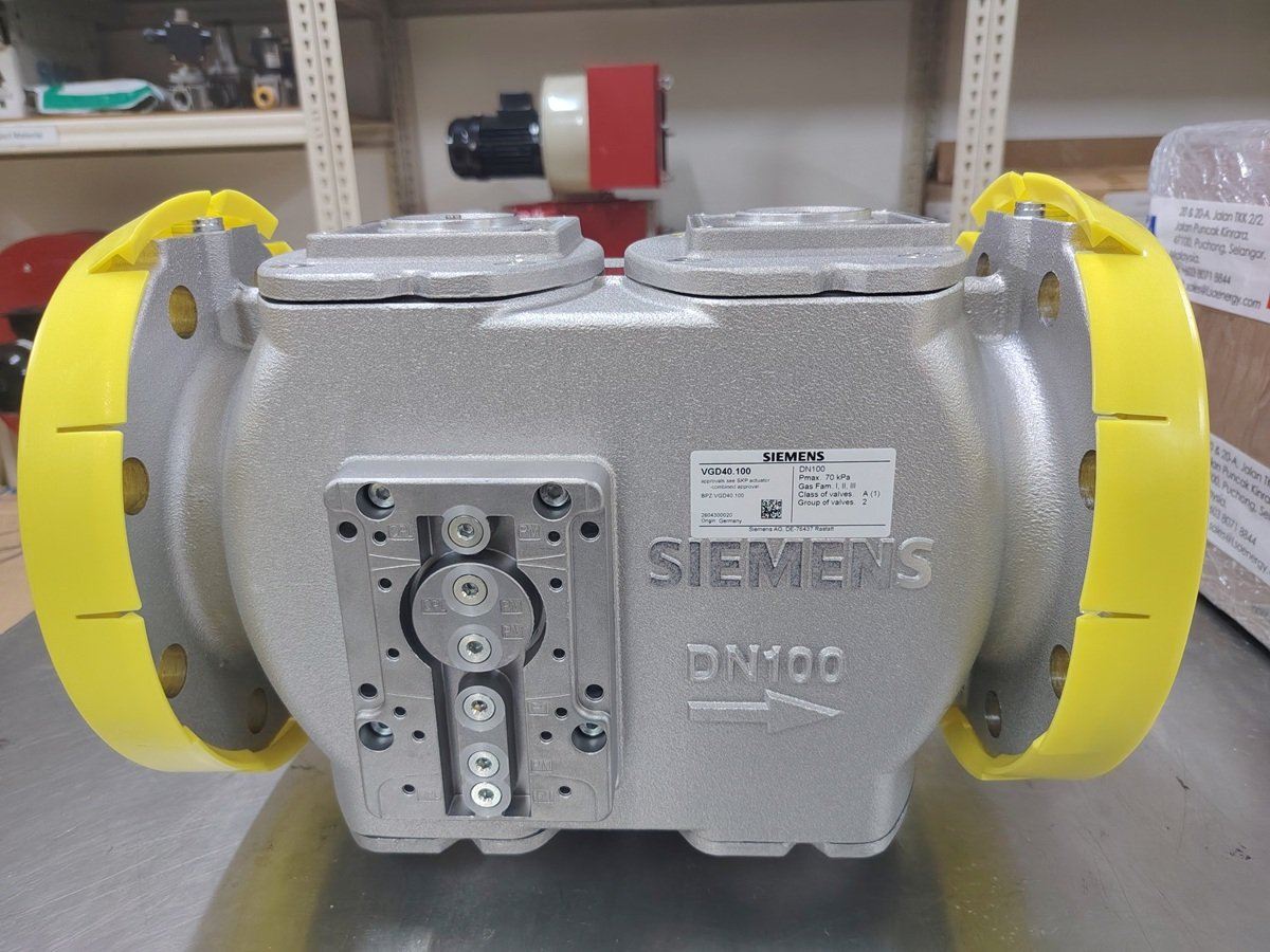 SIEMENS Double Gas Valve VGD40.100, DN100, Pmax 70kPa