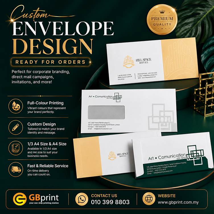 📣 CUSTOM ENVELOPE PRINTING NOW AVAILABLE!