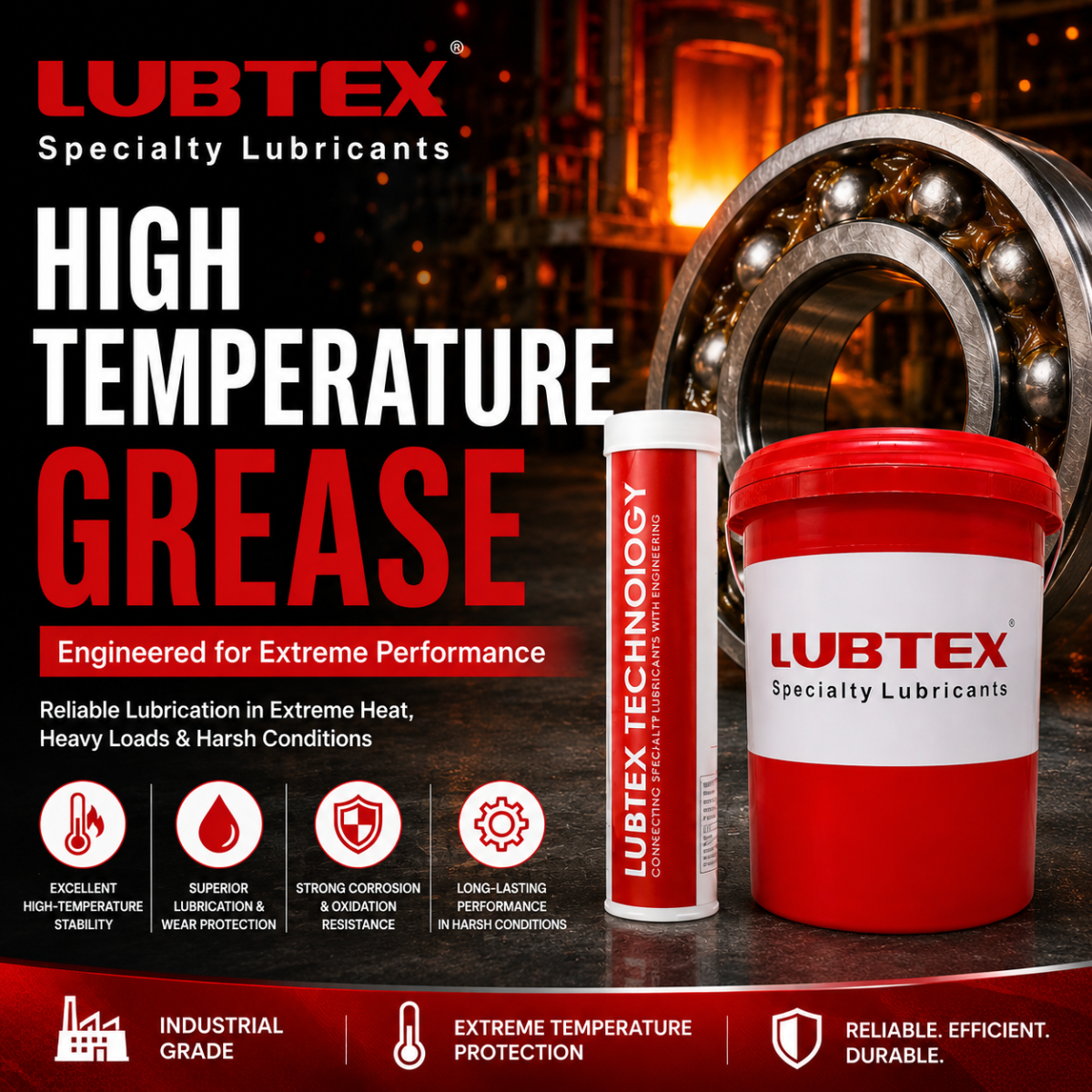 High Temperature Grease: LUBTEX Specialty Lubricants | Davor Malaysia