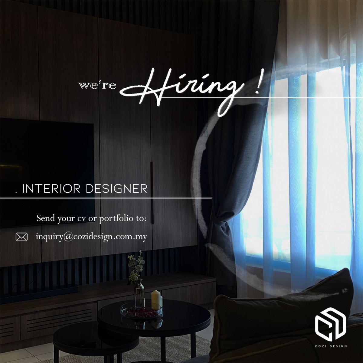 Interior Designer Job Vacancy