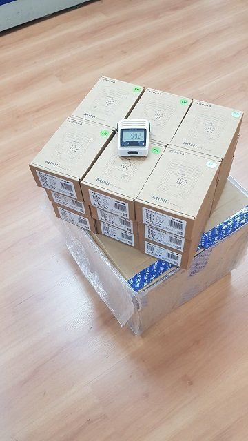 DELIVERY OF 150 UNITS OF CONFIRMED 2% ACCURACY HUMIDITY LOGGERS FROM ZOGLAB
