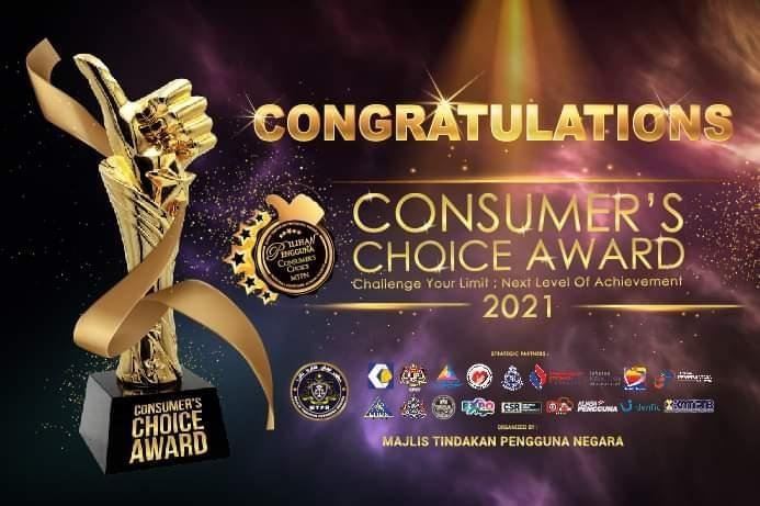 2021 - Comsumer's Choice Award