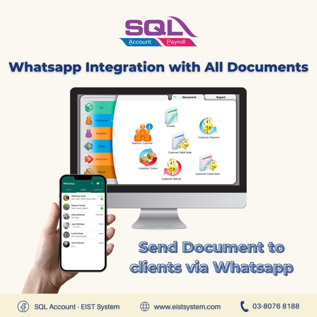 SQL Account - SQL Account Whatsapp Feature