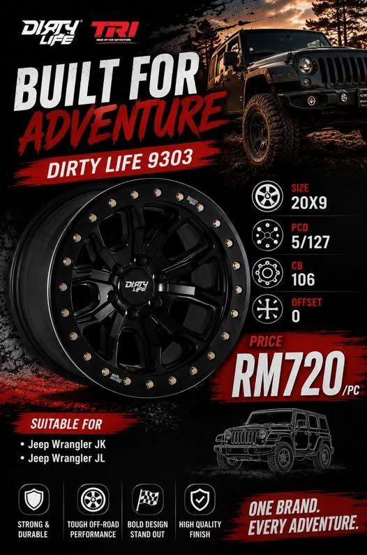 DIRTY LIFE FOR JEEP WRANGLER