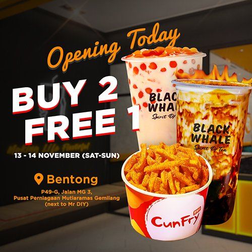 Black Whale CunFry Opening today at Bentong Pahang!! (13 Nov)
