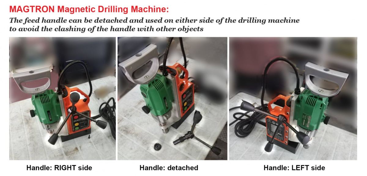Magnetic Drilling Machine with Detachable Handle