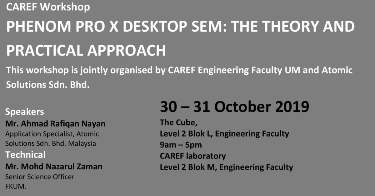 UM CAREF Workshop 30-31 October 2019