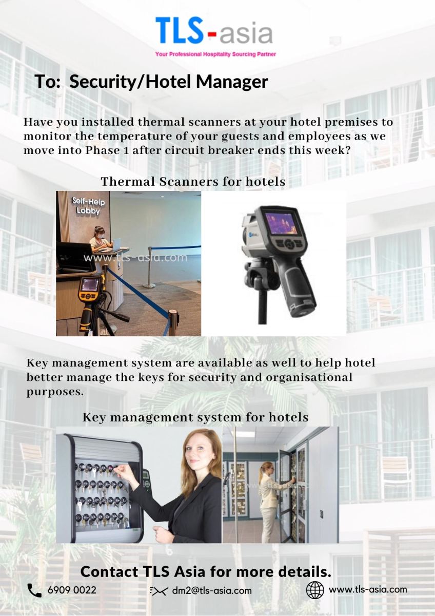 Thermal Scanner/ Temperature Monitoring System for hotel & office lobbies