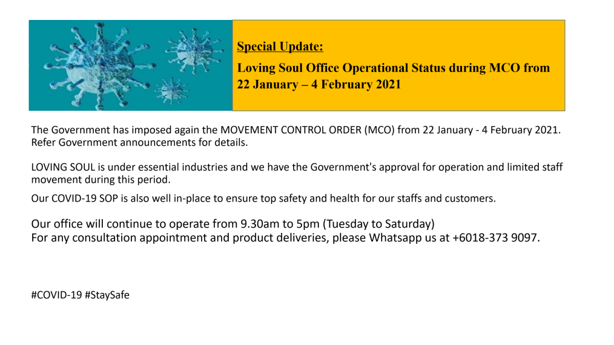 Special Update: Office Operational Status - MCO 2.0 (22 January - 4 February 2021)