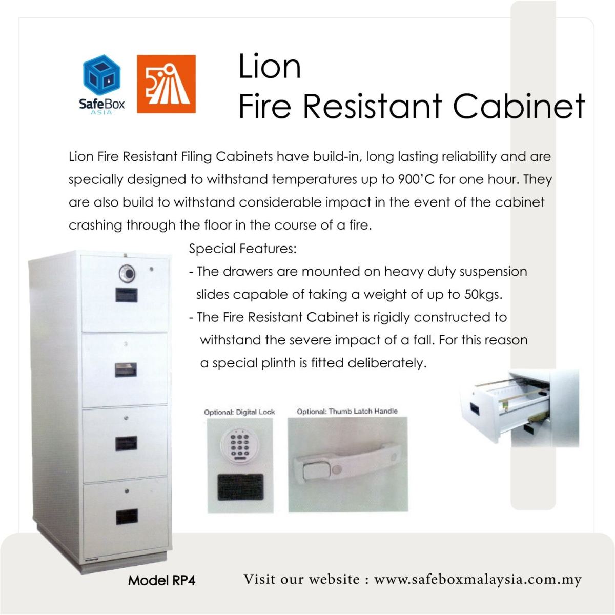 LION FIRE RESISTANT CABINET